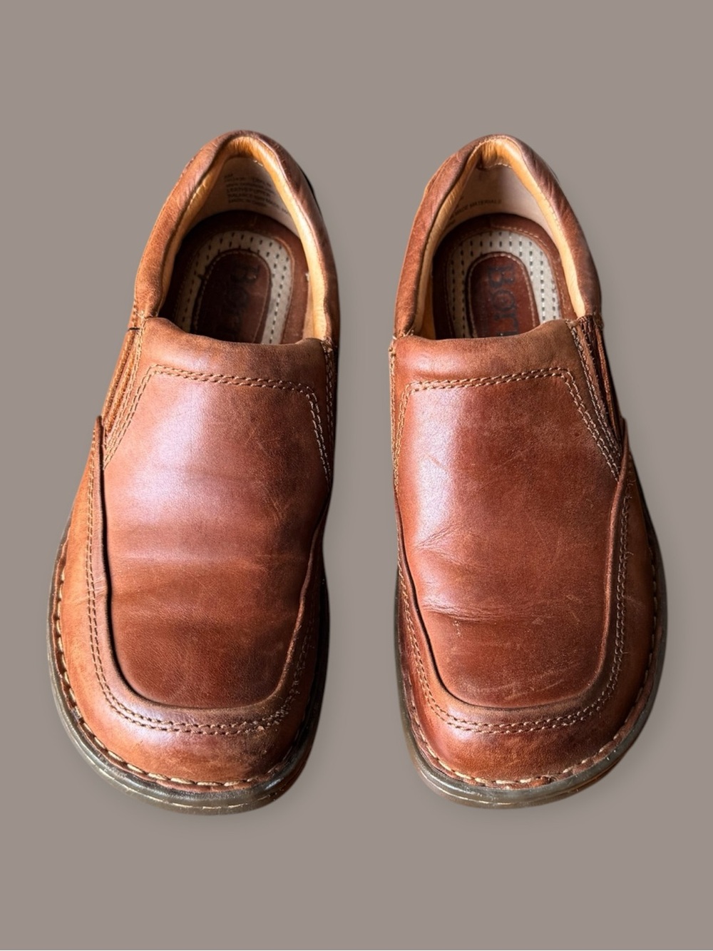 Born Men's Blast III Slip-On Loafers in Chestnut Brown
